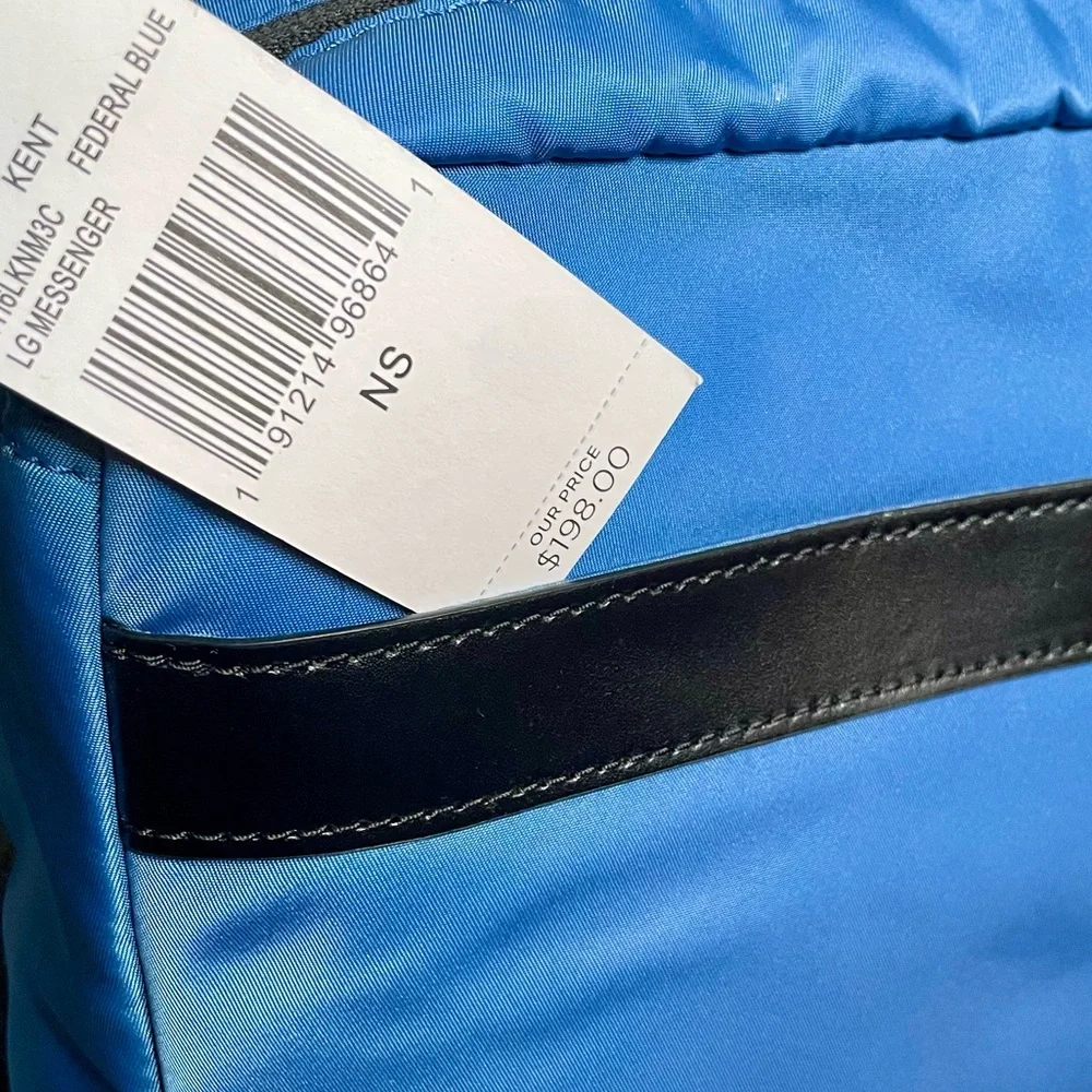 Michael Kors Kent Lg Padded Men’s Messenger Bag - Federal Blue $198 New w/ Tags